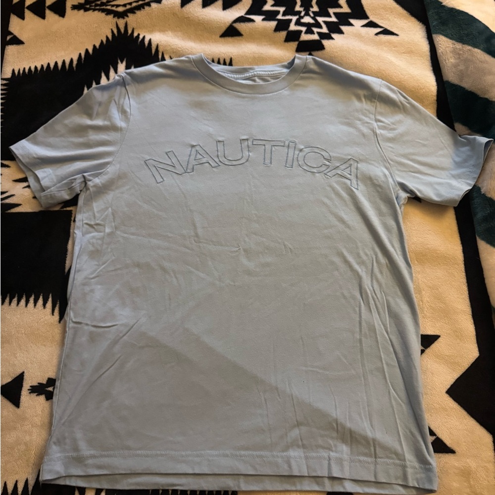 Nautica Men's Sky Blue Short Sleeve Tee